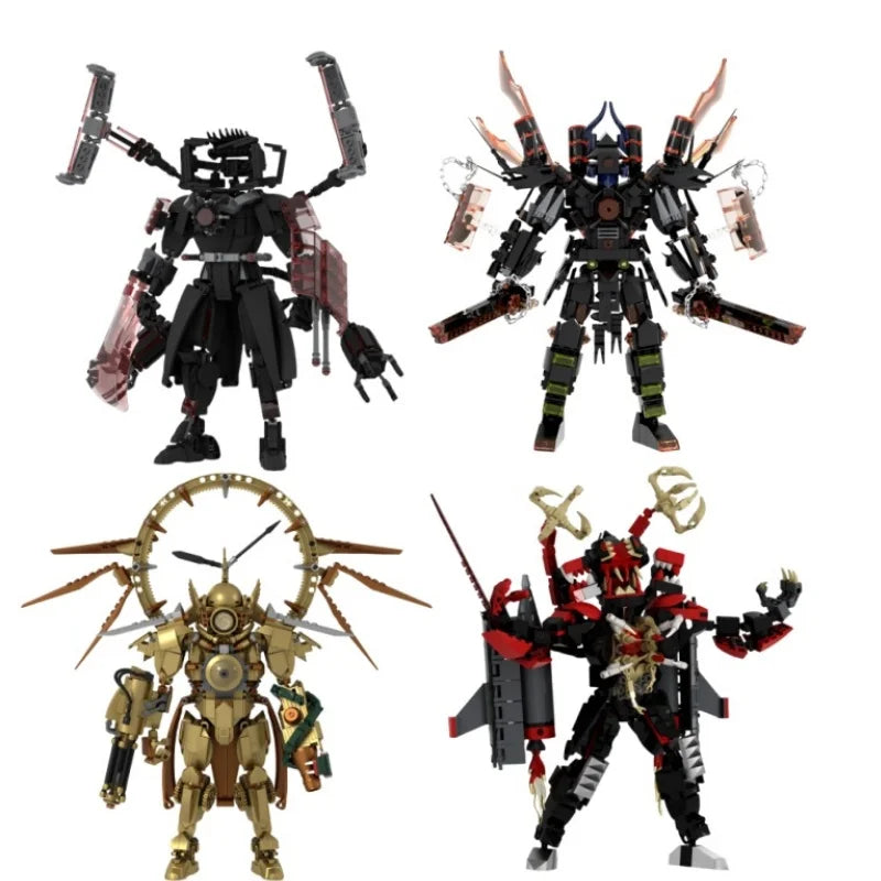 Hot Toilet Skibidi Action Figures Building Blocks Titan TVman Speakerman Cameraman Assembly Construction Toys for Kid Xmas Gift