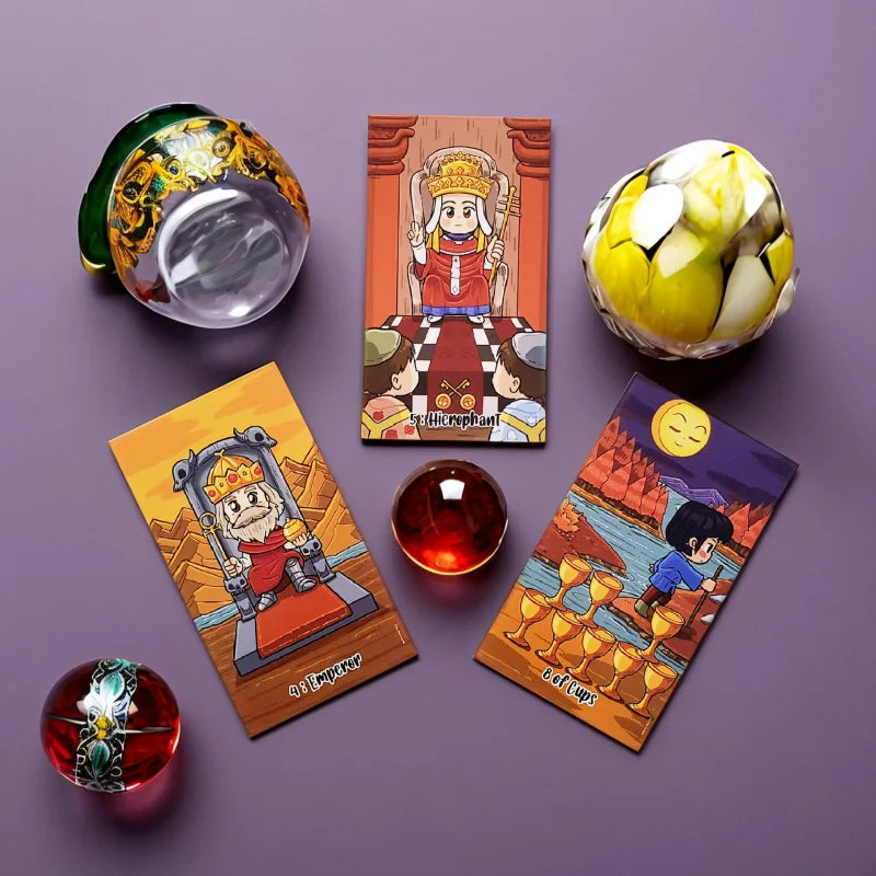 Autumn Girl Tarot，Comes with instruction manual，Large Size12X7，Japanese Style，High-Quality Cardstock Tarot Cards，Suitable for pe