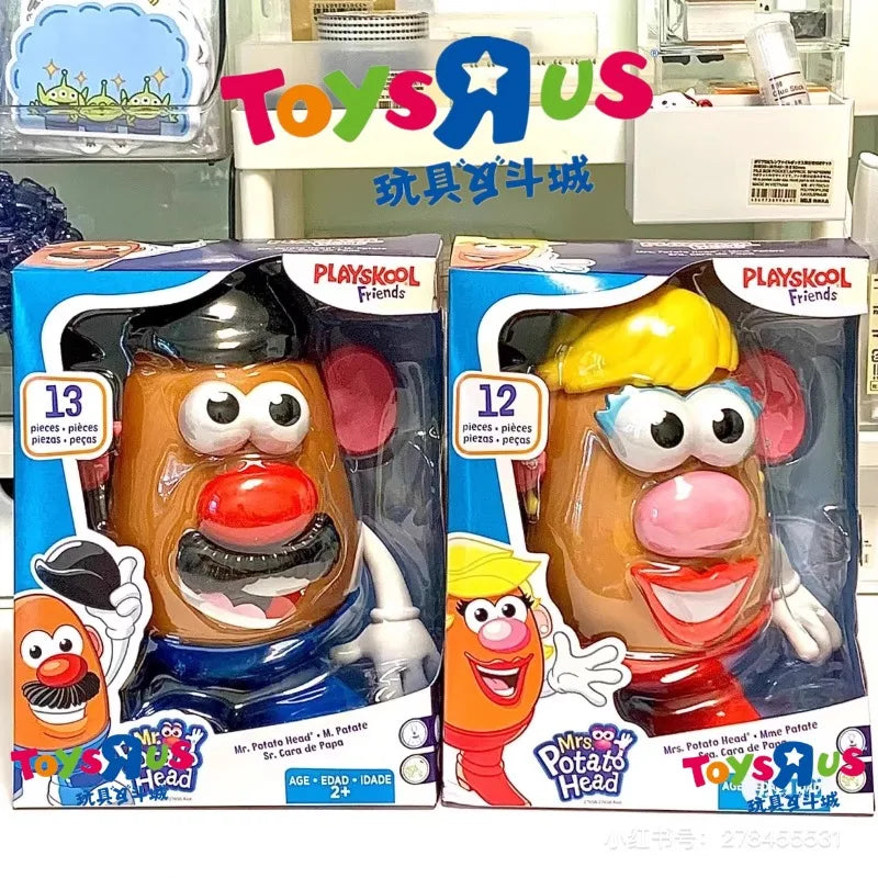 Hasbro Cartoon Anime Mr Mrs Potato Head Action Figure with Plants Assembled Figure Model Toys Collect Ornaments Kids Gifts