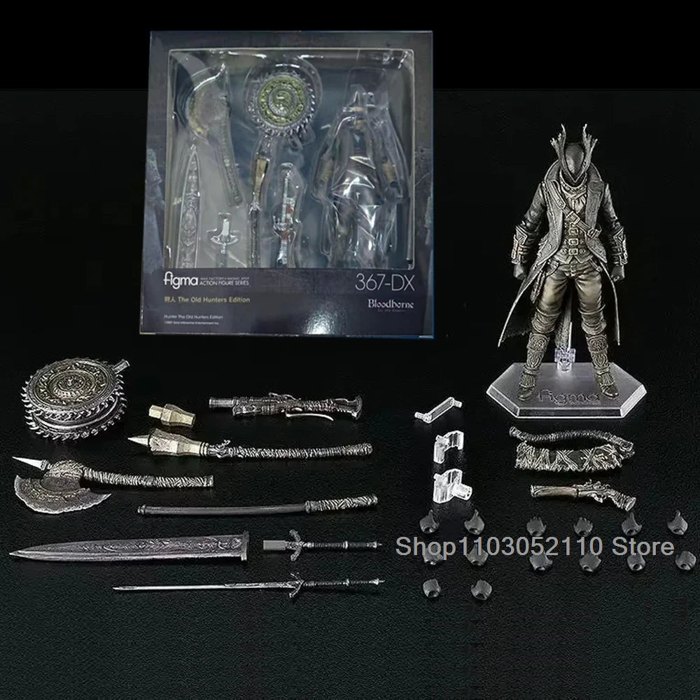 Bloodborne Figma 367 Figure Anime Figma 367 DX Bloodborne The Old Hunters Figure Game PVC Decoration Model Handmade  Gifts