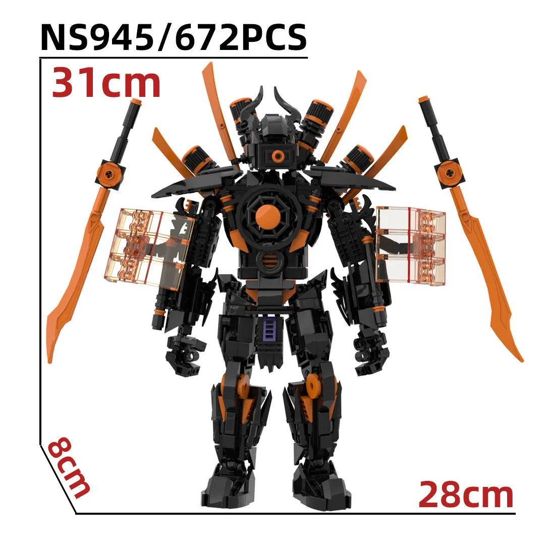 Skibidi Toilet trisome Sonar Monitoring King Black Toilet Boss Set Scientist battle damage Speaker Brick Toy Kids Birthday Gifts