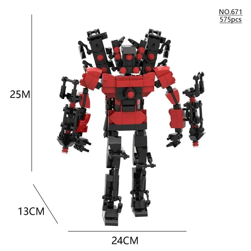 Christmas toys Skibidi Toilet The Audio Man and Camera Titan Man Speakerman Moc Building Blocks For lego Toys DIY Bricks Toy Set