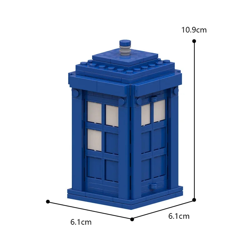 Movie Action Character Dalek Robot Doctor Brickheadz Building Block MOC Time Machine Phone Booth Model DIY Kid Toy Birthday Gift