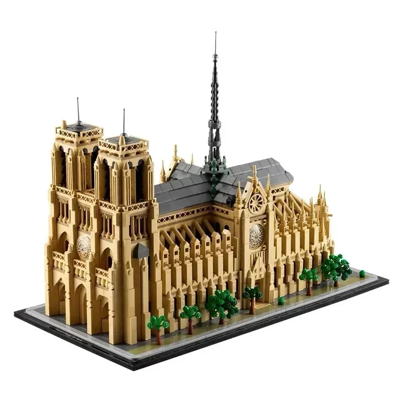 In Stock 4383PCS New Building Blocks Notre Dame Cathedral Model Kit Bricks Toys For Children Christmas Birthday Gift Home Decor