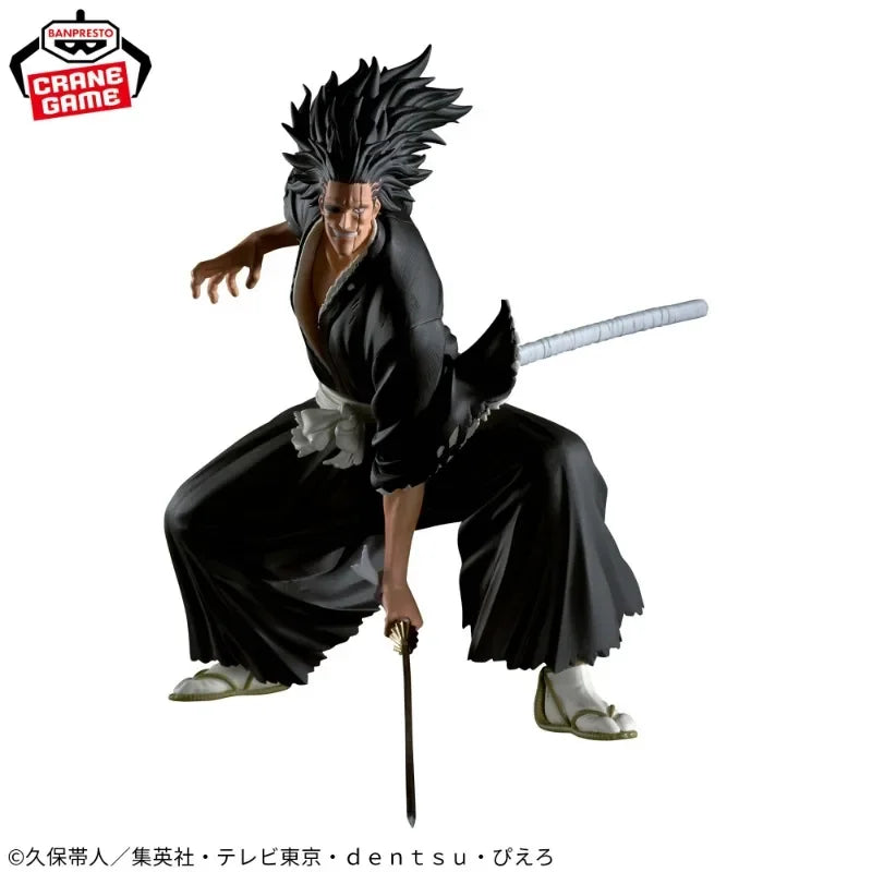 In Stock BANDAI Banpresto Vibration Stars BLEACH Zaraki Kenpachi 13cm Doll Collectible Anime Figure Model Toy Gift