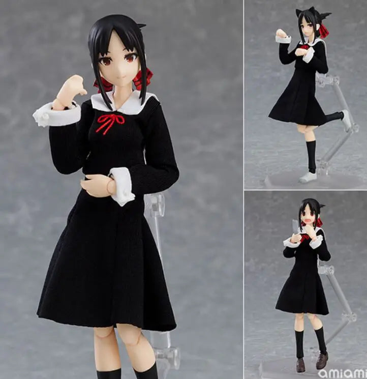 Original Figma 539 540 Kaguya Sama Love Is War Shinomiya Kaguya Fujiwara Chika PVC Action Figure Toy Model