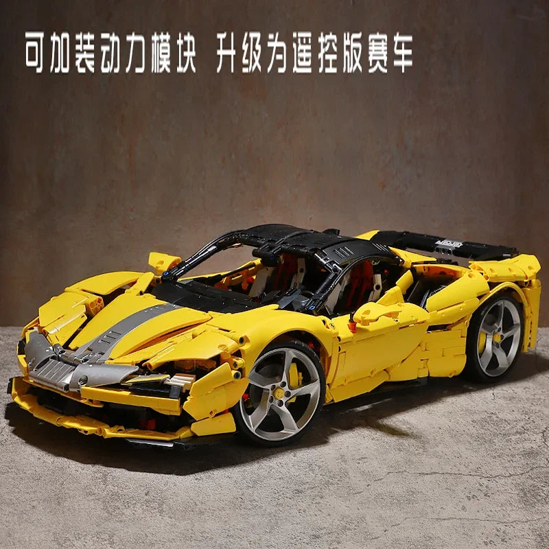 IN STOCK MOC 1:8 Technical RC Sports Car SF90 Building Blocks Model Bricks Assembling Toys for Children Birthday Gift Set