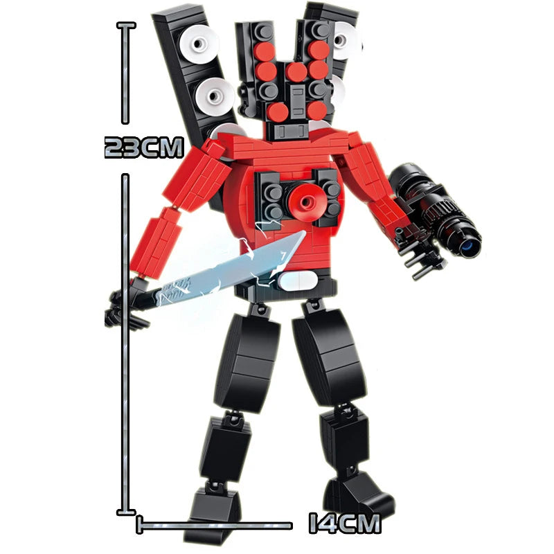 MOC Titan Speaker Man Skibidi Toilet Man Building Blocks Monitor Man Titan Camera Titan Monitor Titan Block Toys Gift for Boys