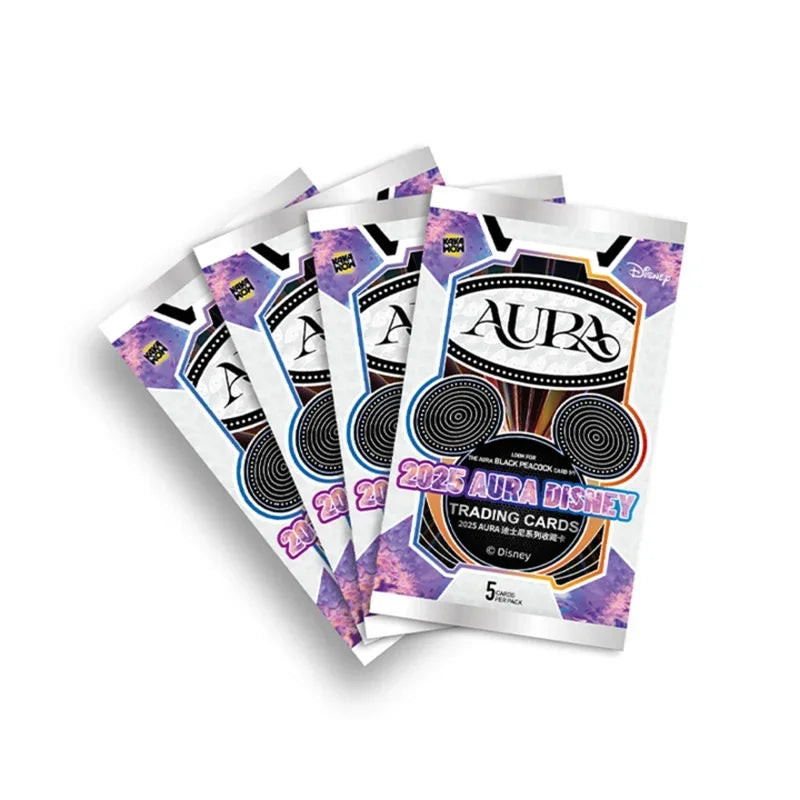 HOT New 2025 AURA Disney Trading Cards Original KAKAWOW AURA SERIES NEWY LAUNCHED Collection Card Children Birthday Gifts
