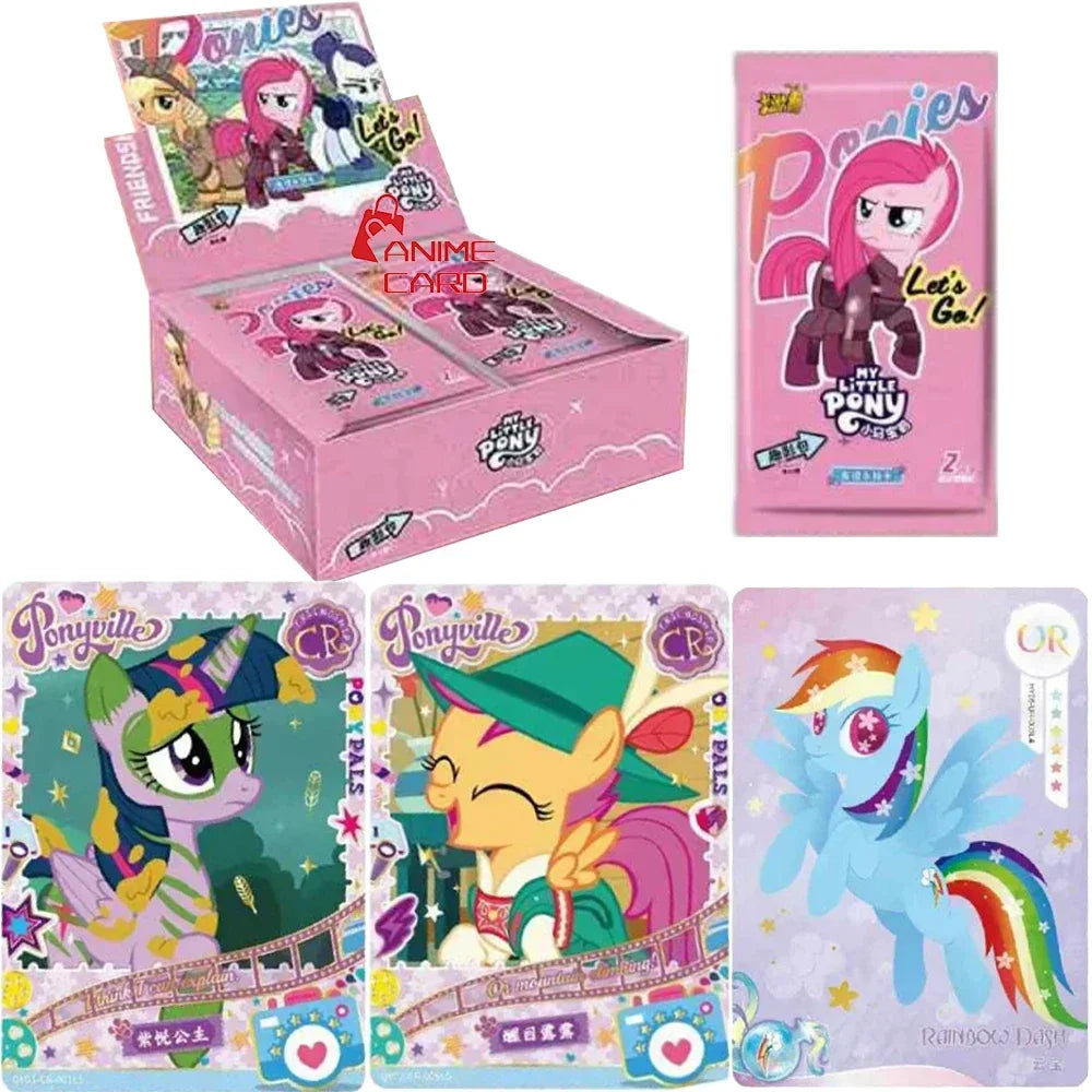 Genuine KAYOU My Little Pony Card Game My Little Pony Cards Box Friendship Forever Flash Card Rare SC SGR Cards Toy Gift