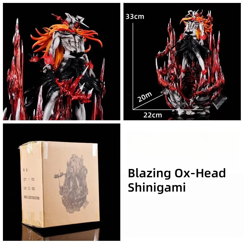 33cm Anime Bleach Figures Ulquiorra Cifer Kurosaki Ichigo Cross-Dressing Morphological Pvc Model Boys Figures Toy Presents