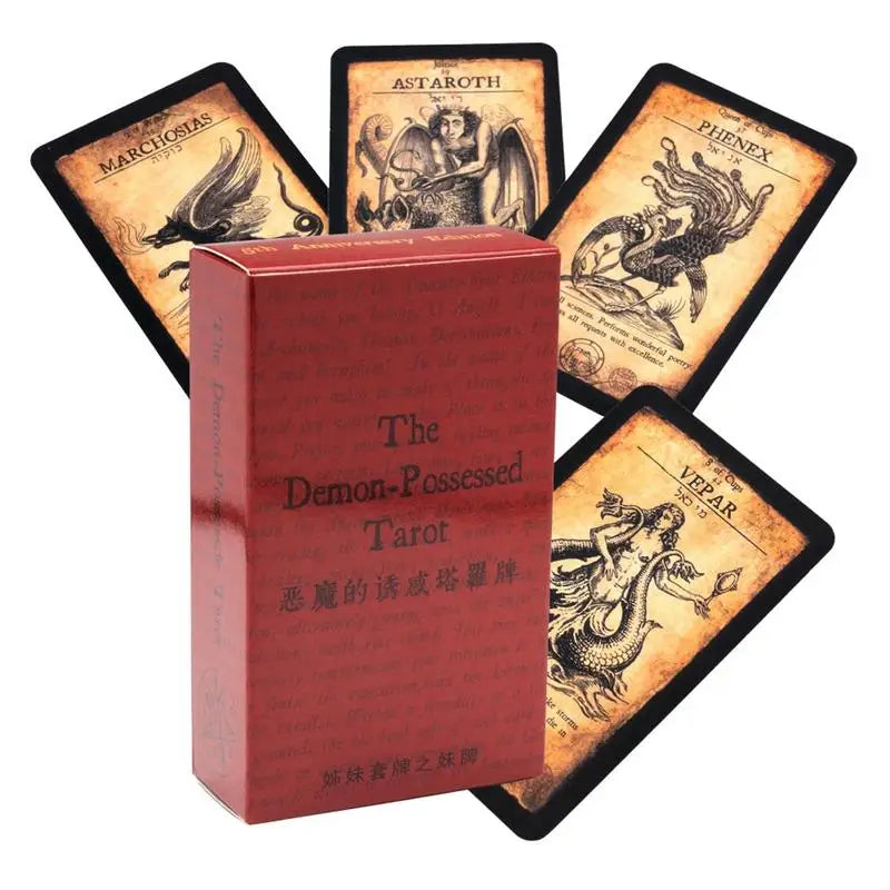 Tarot Cards English Version Prediction Oracle Decks for Fortune Telling Tarot Conversation Board Games for Family Beginners