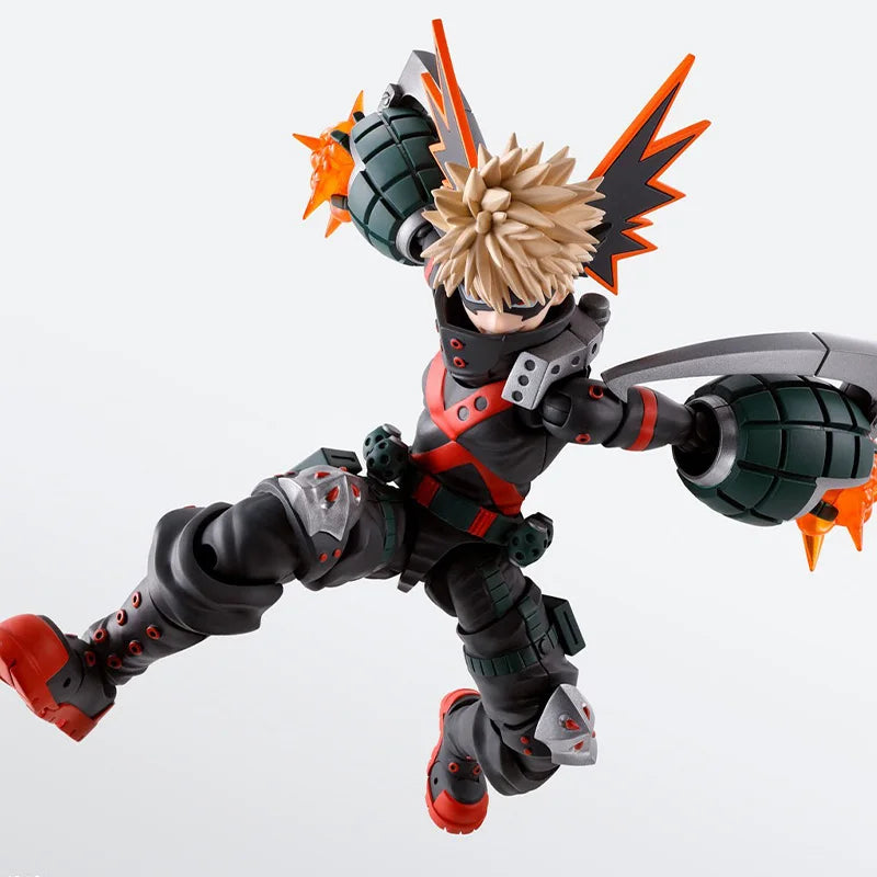 In Stock Bandai Original SHF My Hero Academia Katsuki Bakugo Anime Action Figure Model Fighter Model Toy Gift For kid