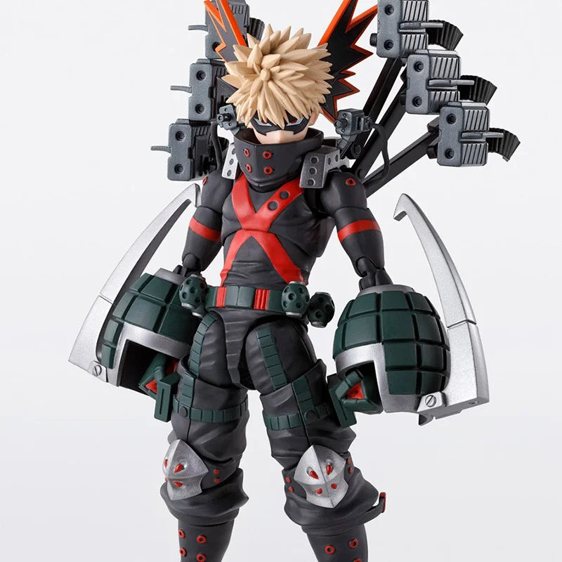 In Stock Bandai Original SHF My Hero Academia Katsuki Bakugo Anime Action Figure Model Fighter Model Toy Gift For kid