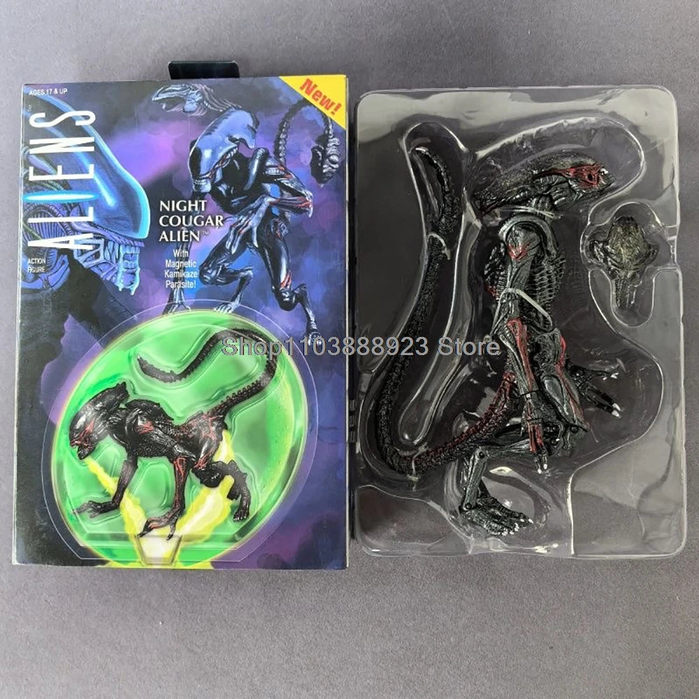 Neca Alien Romulus Night Cougar Alien Panther Alien Figure Movie Aliens With Magnetic Attack Parasite Model Gifts Toys