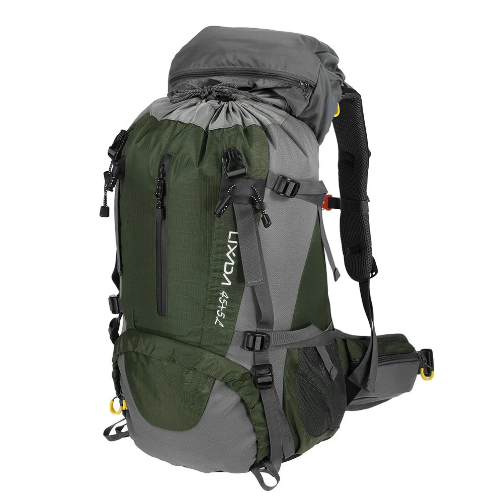 50L Waterproof Outdoor Sport Hiking Camping Travel Backpack Pack Mountaineering Climbing Trekking Bag Knapsack with Rain Cover