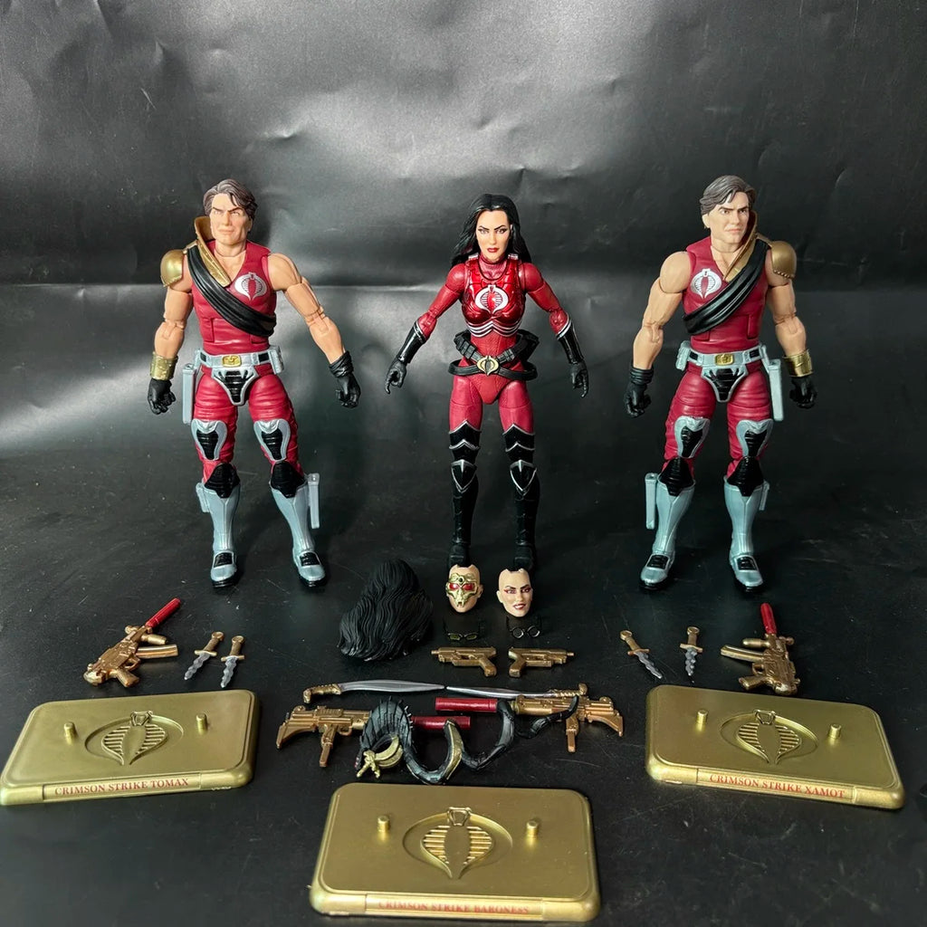 In Stock G.I. Joe GI Joe Classified Series 6" 082 Crimson Strike Team Baroness Tomax Xamot Action Figure Model Toy Hobby Gift