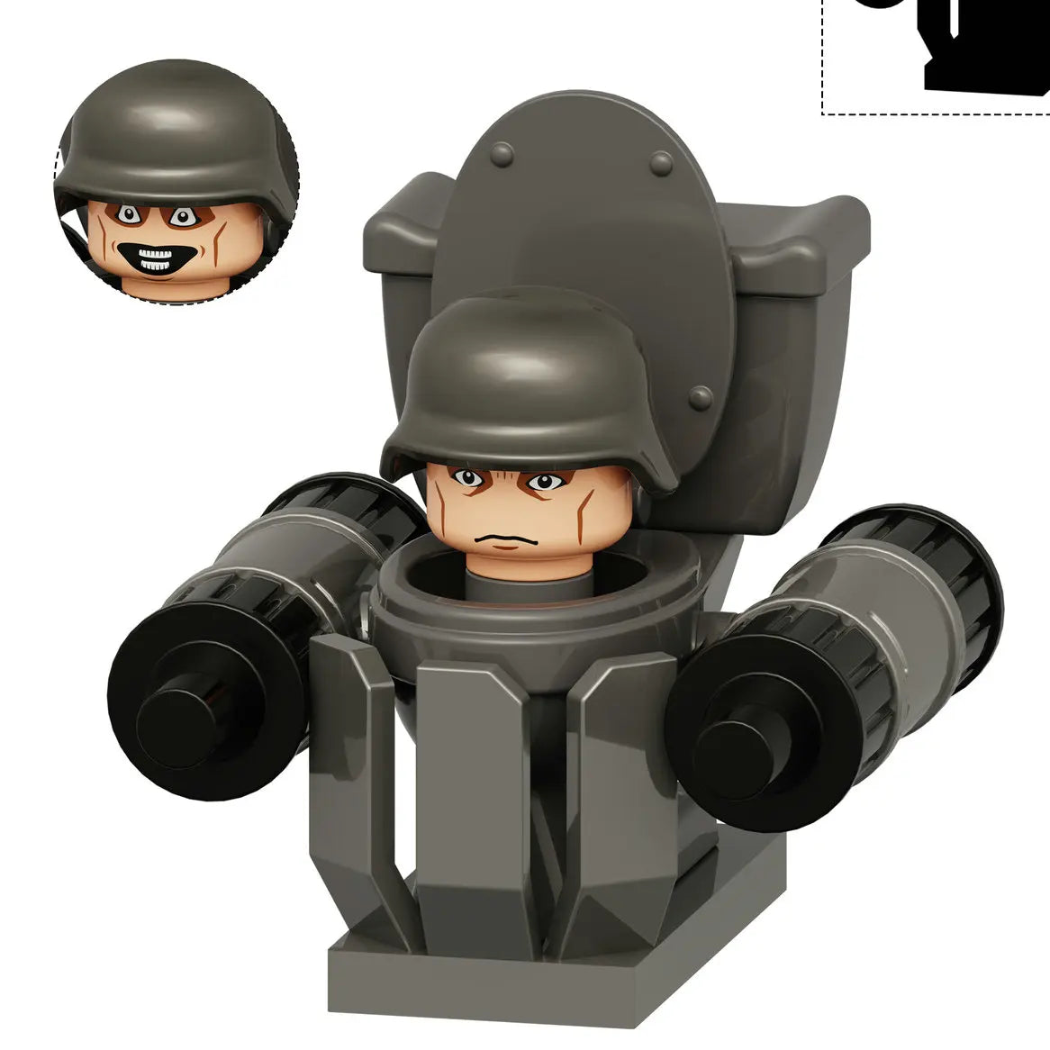 4CM Skibidi Toilet Man Mini Figure Monitor Building Blocks Audio Camera Man Toys Boy Children Christmas Birthday Gift