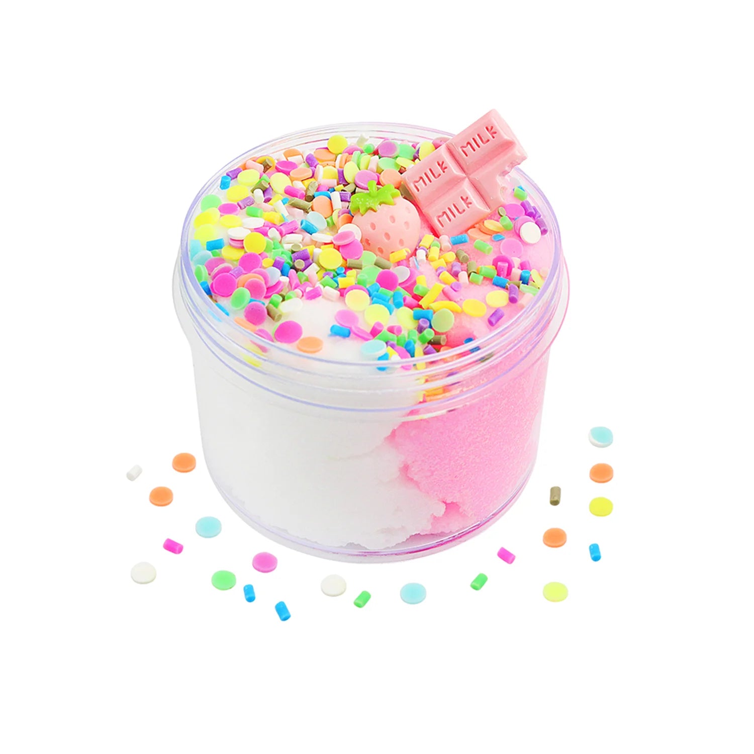 Crystal Mud Slime Cloud Silk Mud, Fruit Flavor and Odor DIY Slow Pressure Handmade Toy, Available in 6 Styles to Choose from