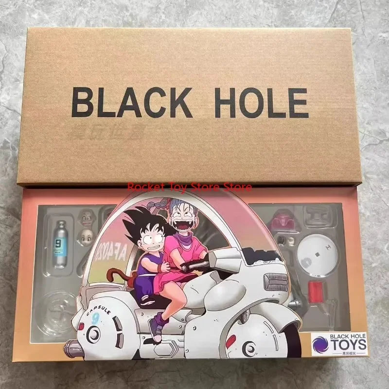 2025 New Shf Bb S.H.Figuarts Black Hole Dragon Ball Motorbike Girl Capsule No.9 Bulma Goku Suit Action Figures Collection Cute
