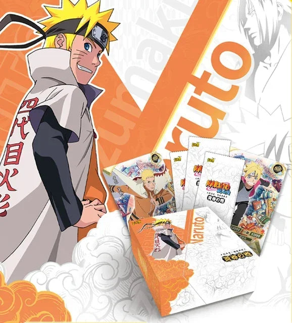 KAYOU Naruto Cards Vortex Collectible Card Games Anime Party Playing Toys Kids Album Collection Children Gift Hobby Boxes Paper