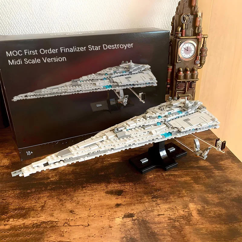 NEW MOC Midi Scale First Order Finalizer Star Destroyer Starship Building Blocks Spacepalne Bricks DIY Assembly Toys Gifts