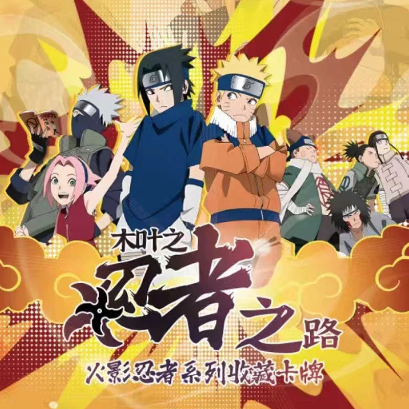 MOJI original Anime Naruto Series Cards The Ninja Road Of Konoha Rare CR Ninja World Collection Cards Toys for Children Gifts