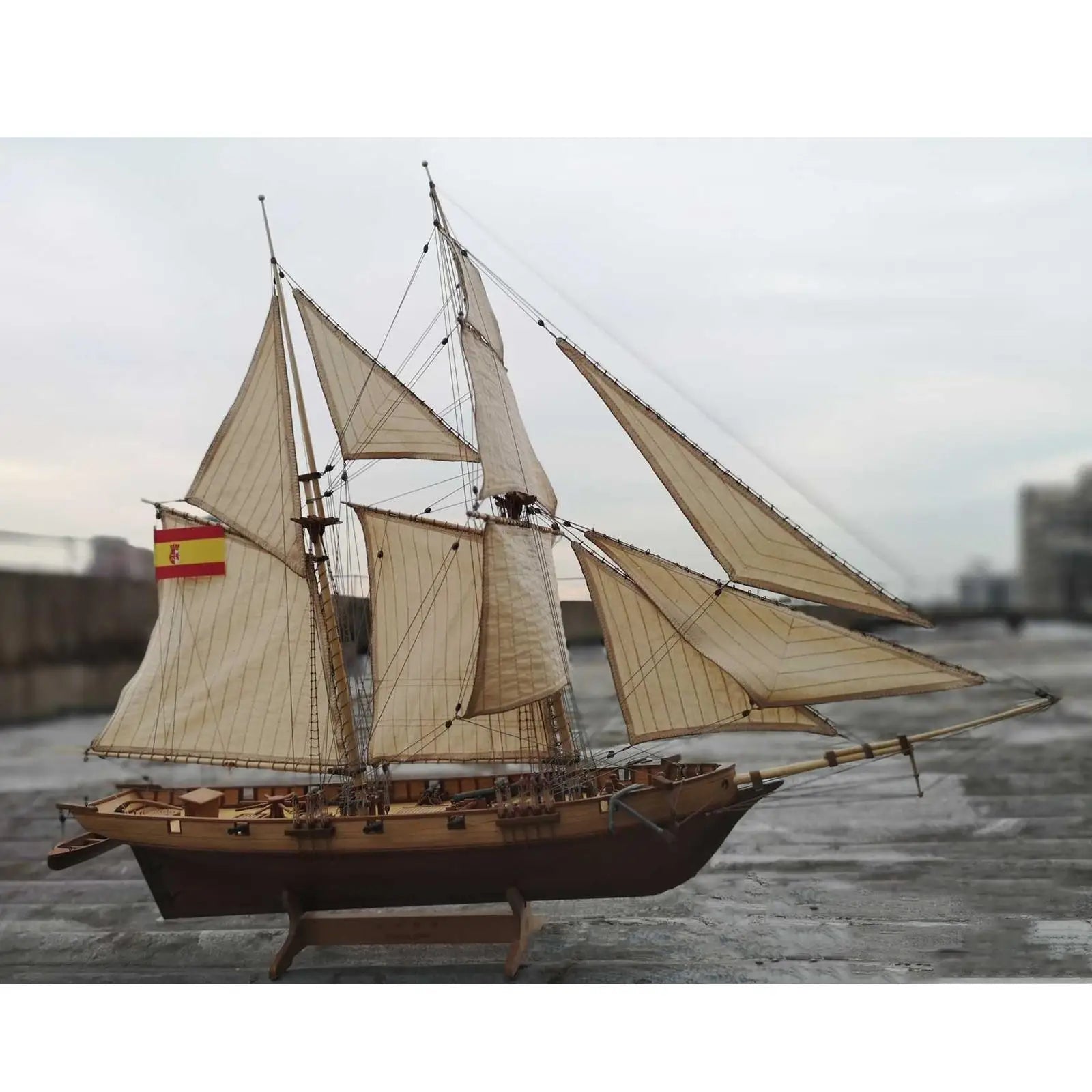 1:100 Wooden Ship Model Kits Boat Puzzle for Kids Adults Ship
