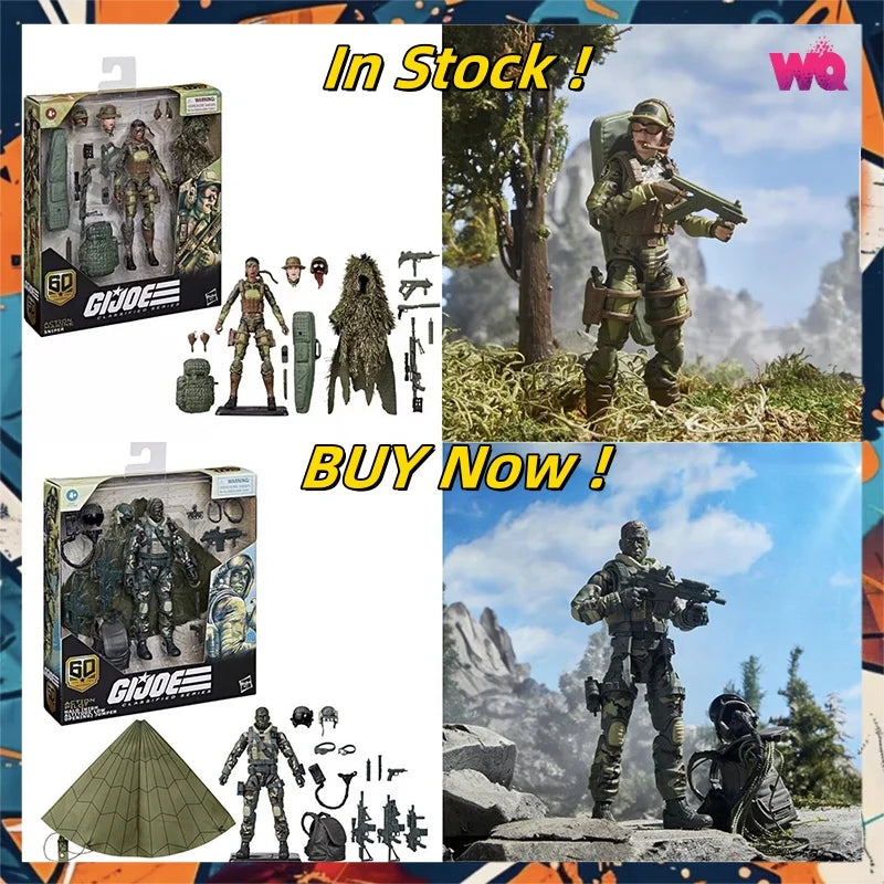 In Stock 1/12 G.i.Joe Classified Series Dreadnok Road Pig & Rawkus Marine Sniper Pilot Halo Jumper Action Figures Toys Gifts