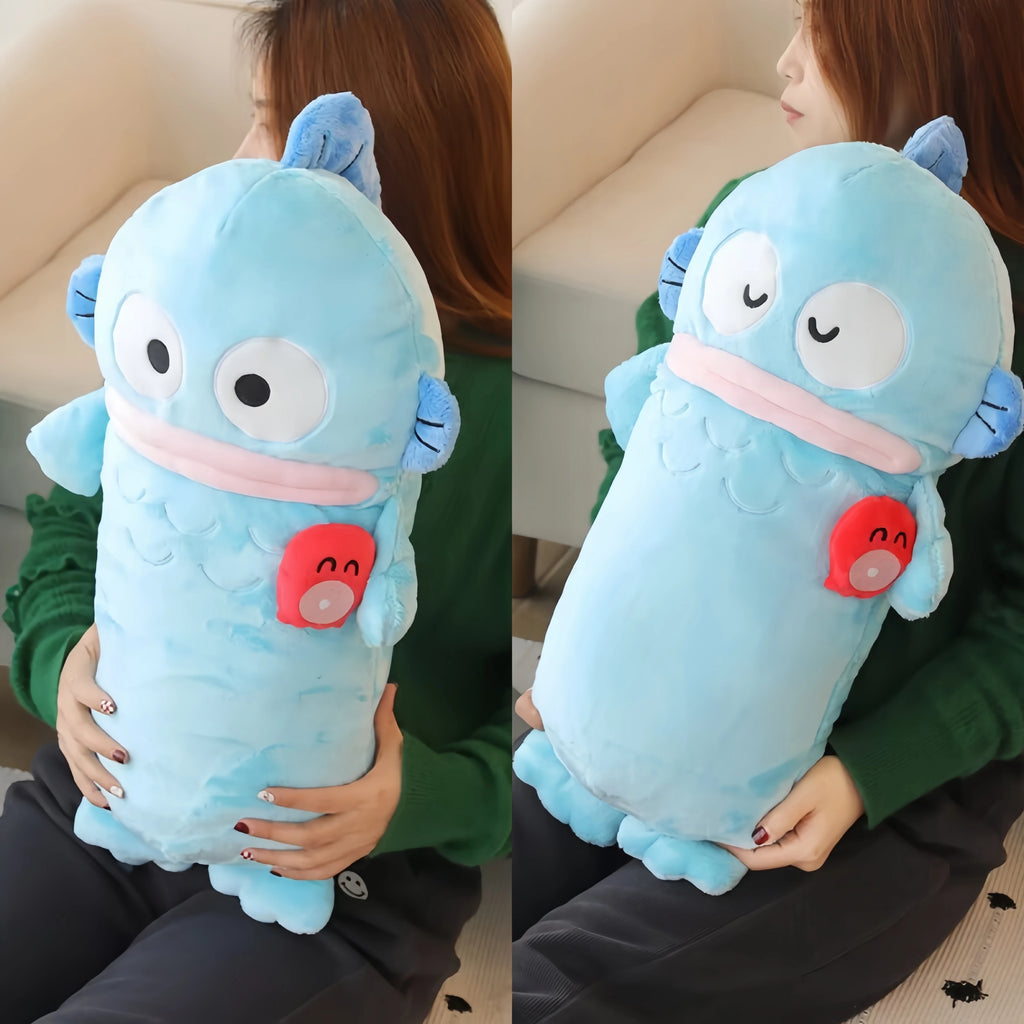 Sanrio Hangyodon Plush Toy Cuddly Hangyodon Stuffed Doll Plushies Hangyodon Fish Throw Pillow Cushion Birthday Girl Gifts