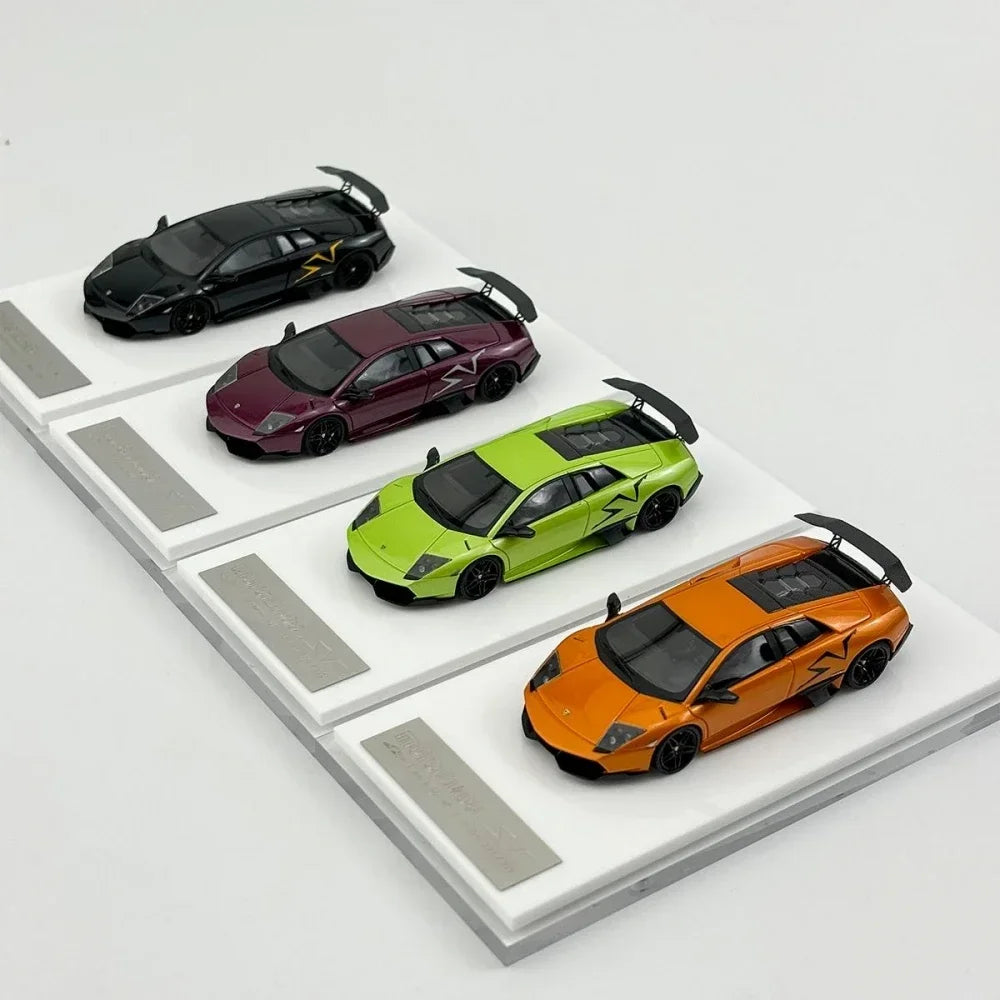 1:64 Lamborghini LP670-4 Bat Superveloce miniature resin simulation model, adult decoration, boy toy, children's birthday gift