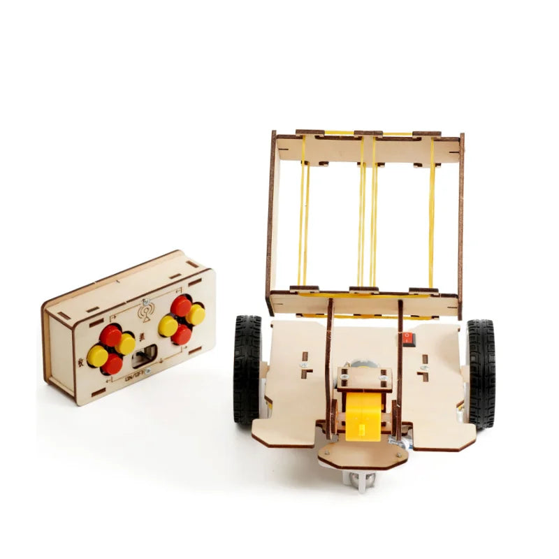 DIY Remote Pick Up Ball Car Model Teenager Science Toys Assembled Experiment Material Kits for Kids Educational Toys for School