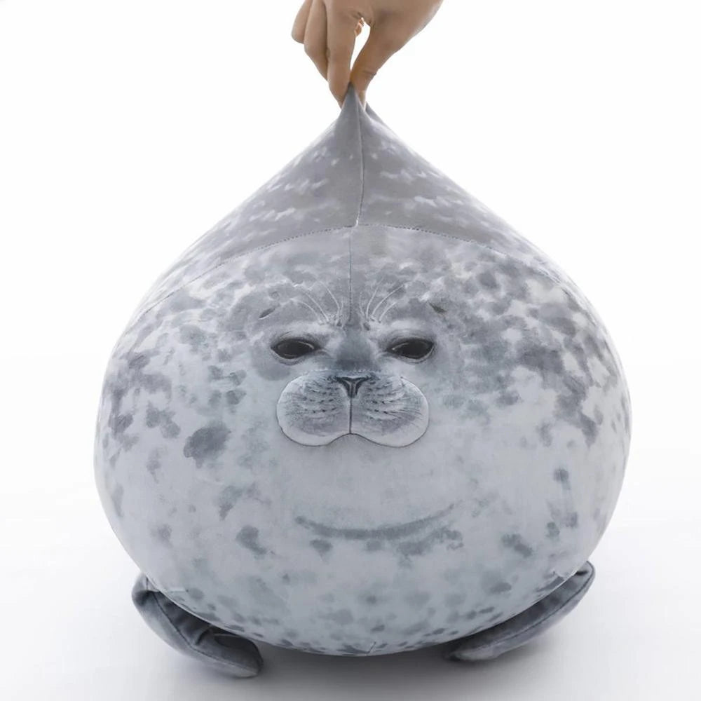 Animal-fat-seal Stuffed Watona Seal Angry Blob Chubby 3d Novelty Sleeping Pillow Plush Stuffed Doll Kids Girls Birthday Gifts