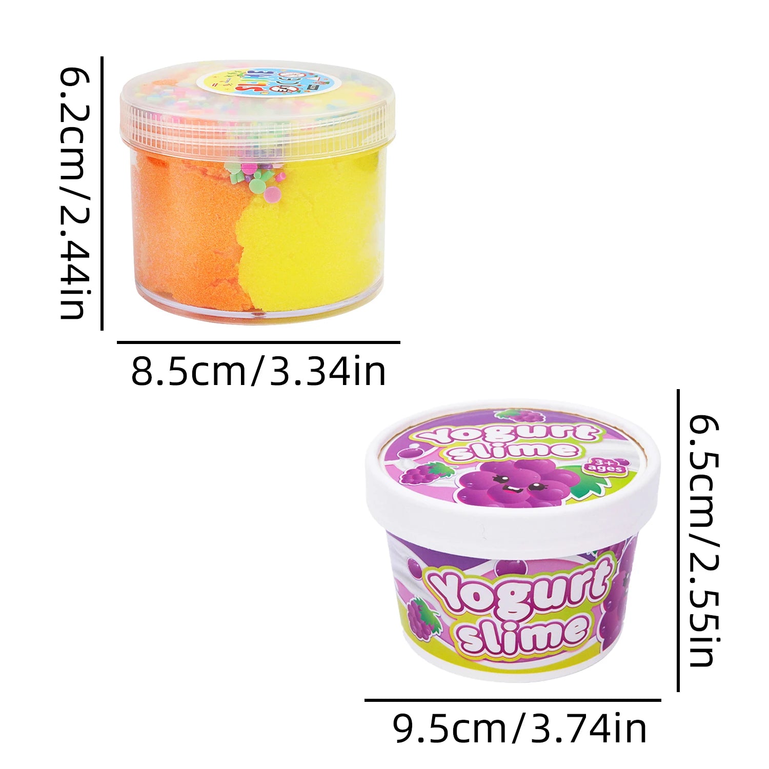 Crystal Mud Slime Cloud Silk Mud, Fruit Flavor and Odor DIY Slow Pressure Handmade Toy, Available in 6 Styles to Choose from