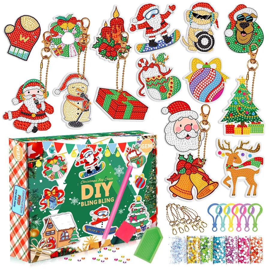 Good Quality GEM 5D Diamond Painting Stickers Kit Kids Handmade With DIY Painting Tools Cute Art Crafts Toys for Children Gifts