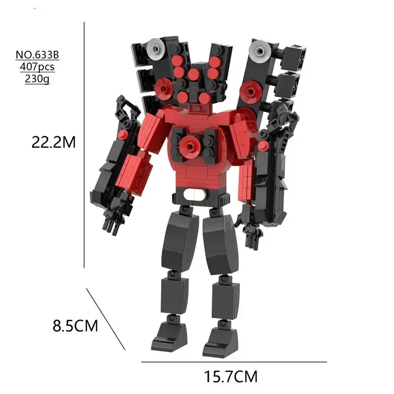 Christmas toys Skibidi Toilet The Audio Man and Camera Titan Man Speakerman Moc Building Blocks For lego Toys DIY Bricks Toy Set
