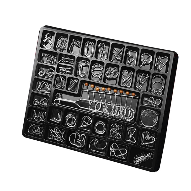 Disentanglement Iron Link Unlock Interlock Game Metal Puzzles Brain Teasers Iq Test For Adults And Children Educational Toys
