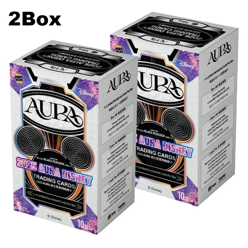 HOT New 2025 AURA Disney Trading Cards Original KAKAWOW AURA SERIES NEWY LAUNCHED Collection Card Children Birthday Gifts