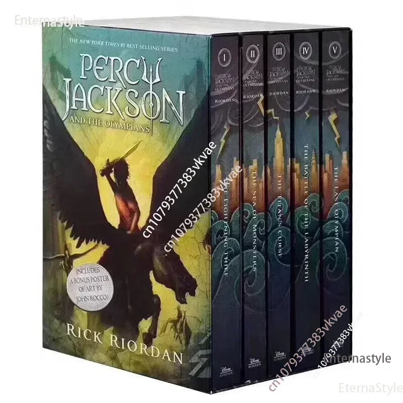 Books 5 Books/Set Percy Jackson & The Olympians English Original Novel Books Children's English Picture Book Sets