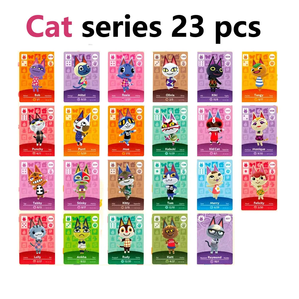 Hot Sanrio Game Animals Crossing New Horizons Amiibo Card Ankha Marshal Maple NS Switch 3DS Game NFC Cards Series 1 2 3 4 5