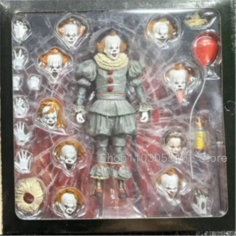 NECA The Many Faces Of Pennywise Action Figure Change Face Pennywise Toys Collectible Model Birthday Gift