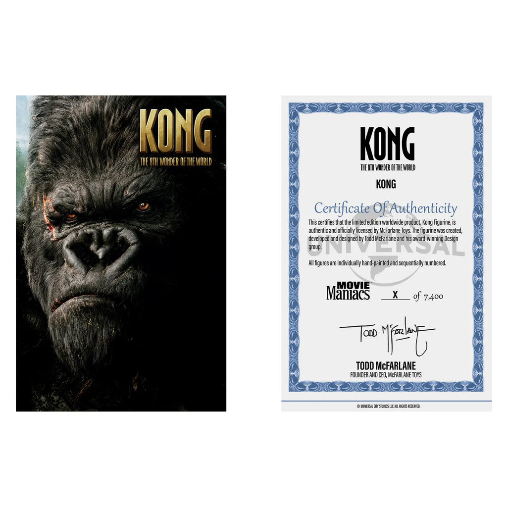 McFarlane Toys King Kong (Movie Maniacs: KONG The 8th Wonder of the World) 6" Posed Figure