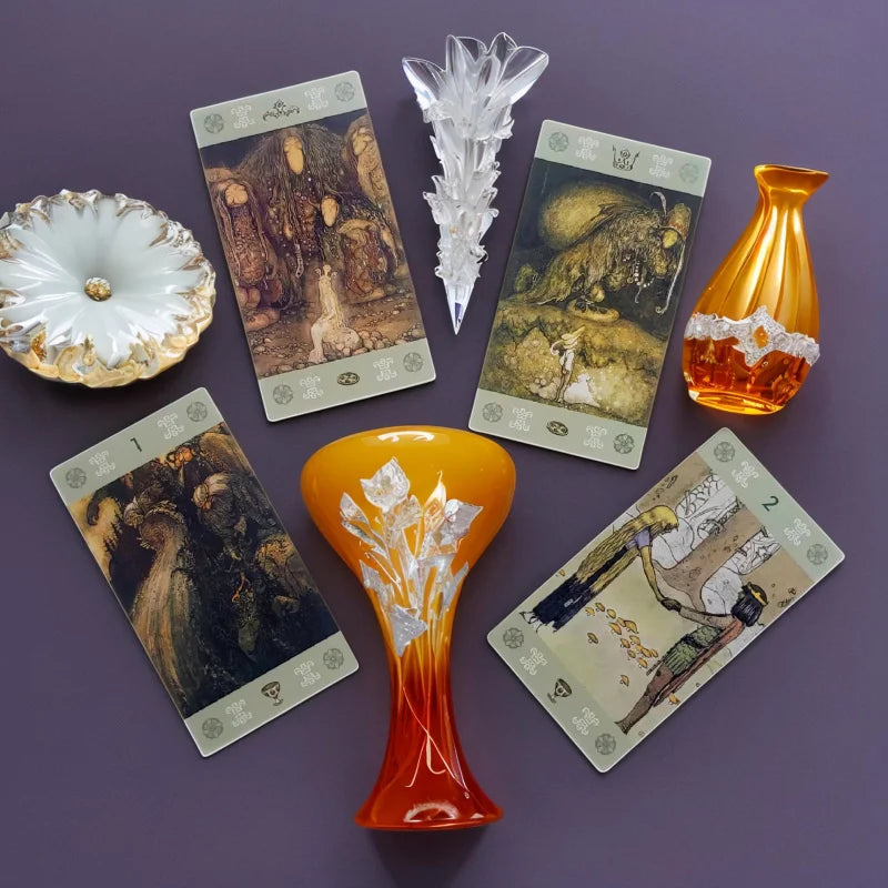 John Ball Tarot，Portable Tarot，Perfect for party games、Halloween and Christmas gifts，For emotional healing、Self-discovery and Af