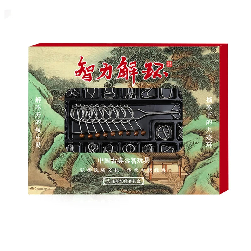 Disentanglement Iron Link Unlock Interlock Game Metal Puzzles Brain Teasers Iq Test For Adults And Children Educational Toys
