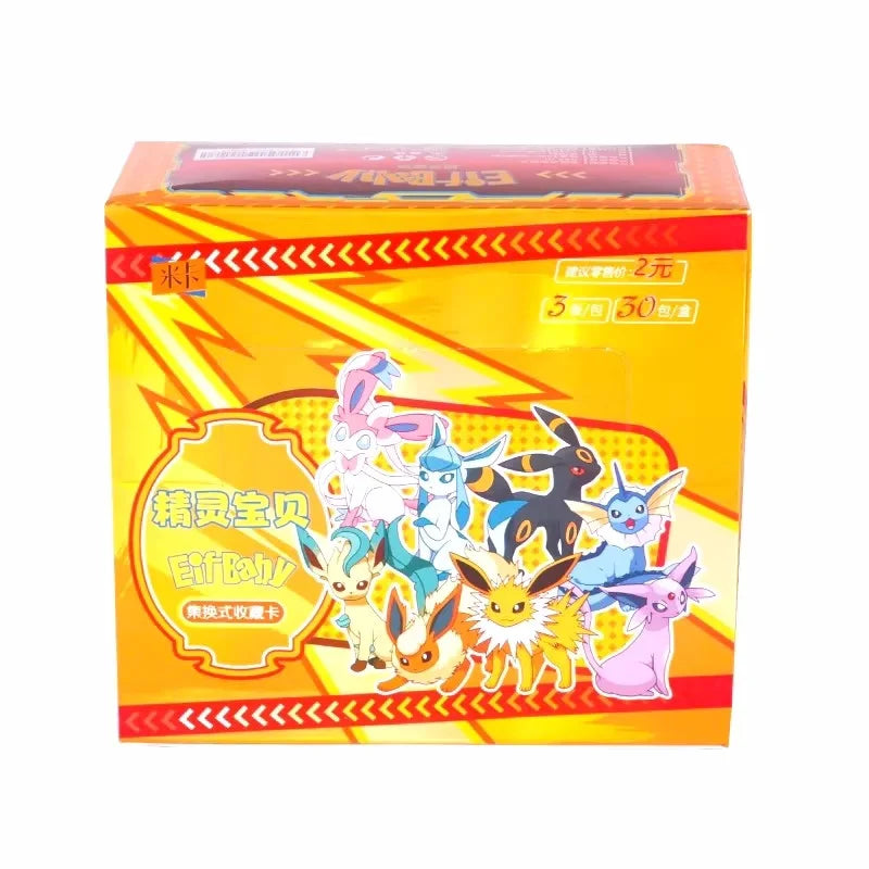 Hot 30 Bag Pokemon Anime Game Elf Card Luxury Pet Card Collection Exchange Box Cards Toys Children Hobbies Kid Toy Holiday Gift