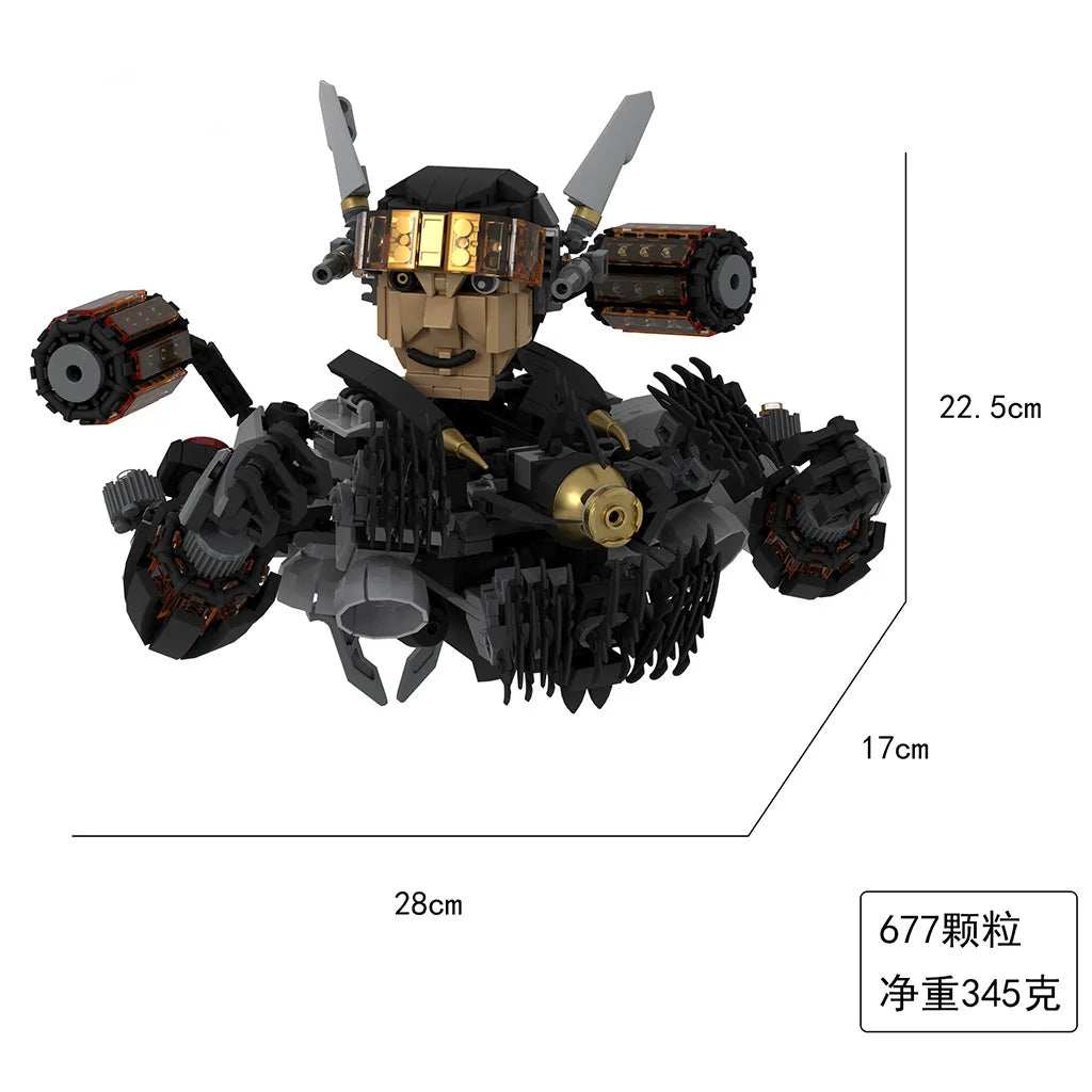 677pcs Skibidi Toilet Man Speakerman TVman Cameraman MOC Building Bricks Figure Models Children's DIY Education Holiday Gift