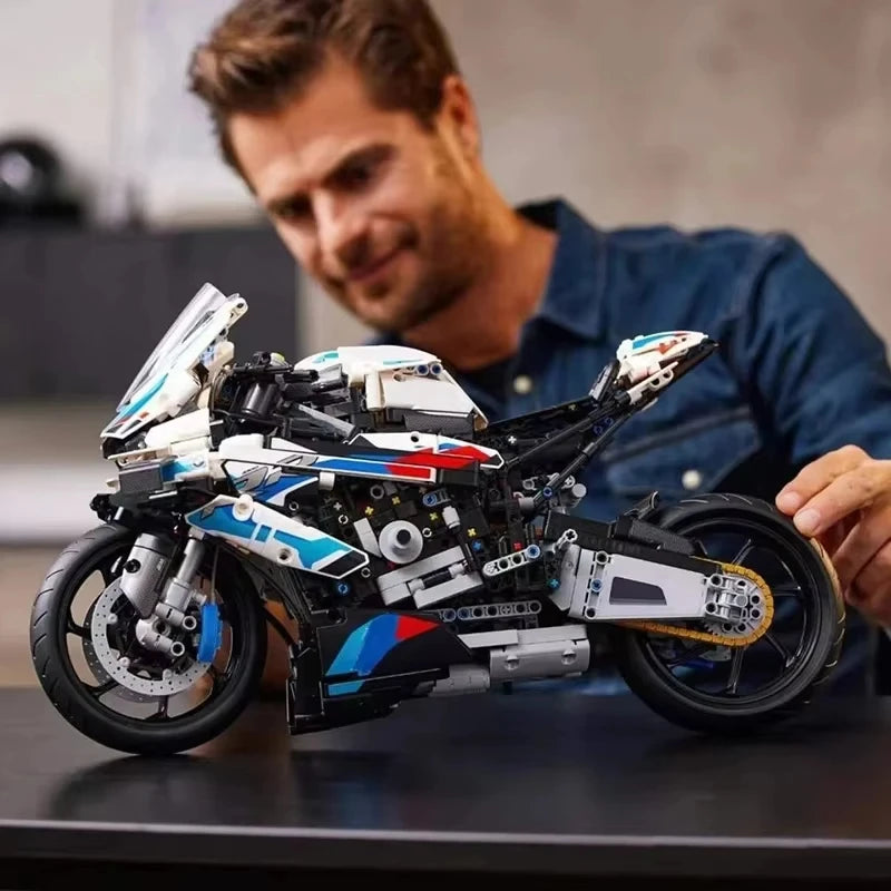 2025 New Motorcycle 1000 RR Model Building Blocks Set, 1920 Pieces Bricks, MOC Toys Christmas and Easter Gift for Kids Or Adult