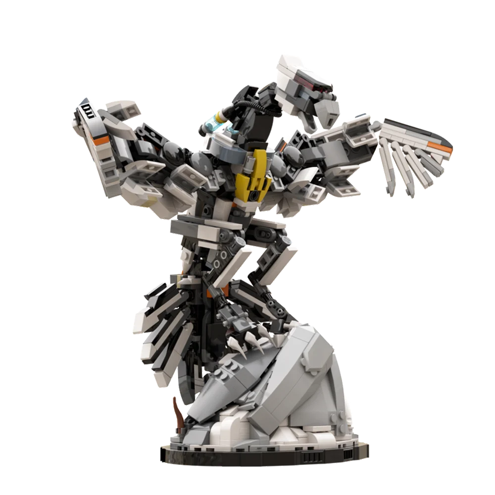 Gobricks Moc Horizon Zero Dawn Shell-Walker Stormbird Sawtooth Watcher Longleg Bricks DIY Sunwing Building Blocks Toy Gift