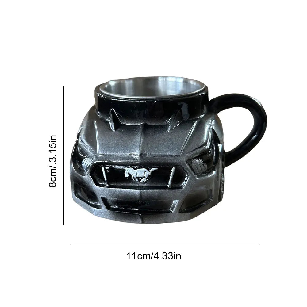 New Car Shaped Coffee Mug Creative Coffee Cup Funny Tea Cup Novelty Drinkware Gifts for Men Boyfriend Dad Husband Car Lovers