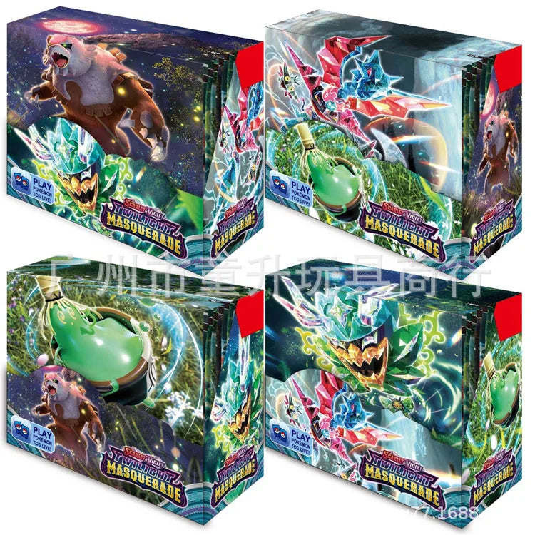 360 Pcs Pokemon Card Prismatic Evolutions Obsidian Flames PALDEAN FATES Surging Sparks English Booster Battle Transaction Card